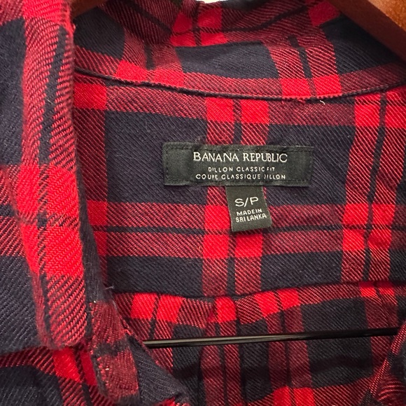 BANANA REPUBLIC - Dillon Classic Fit Flannel Shirt - Small - Picture 3 of 3